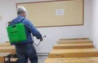 Halk Eğitim Merkezi Müdürlüğü dezenfekte çalışmaları