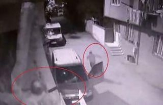 Hırsızın başına gökten sopa yağdı