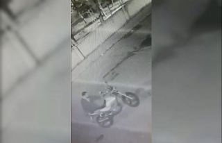Hırsızın rahatlığı kameralara yansıdı