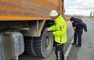 Hisarcık’ta “Kış lastiği” denetimi