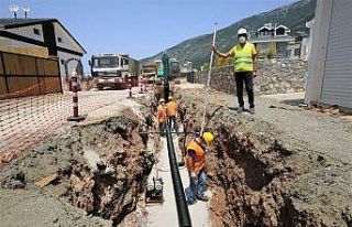 Hisarönü-Ovacık kanalizasyon hattının yüzde...