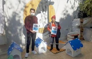 HKÜ’lü öğrenciler sokak hayvanlarına umut oldu