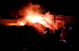 Hurda deposunda korkutan yangın