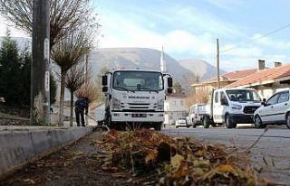 İnönü Belediyesi sonbahar temizliği çalışmalarını...