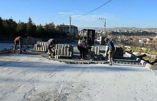 İscehisar’da yol yapım çalışmaları sürüyor