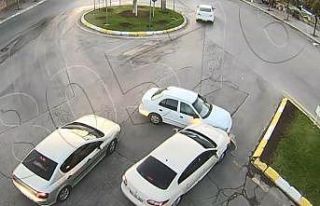 Isparta’da 2 kaza kameralara yansıdı
