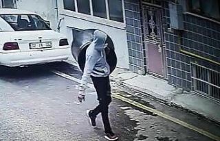Isparta’da kazan hırsızlığı güvenlik kamerasında