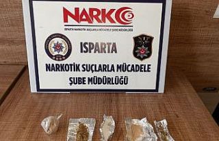 Isparta’da narkotik operasyonlarında yakalanan...