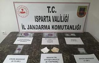 Isparta’da uyuşturucu operasyonlarında 1 şüpheli...