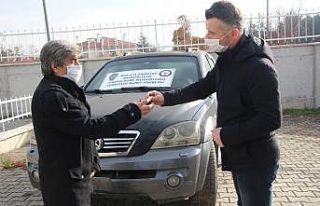 İstanbul’dan çekici ile çalınan cip Bolu’da...