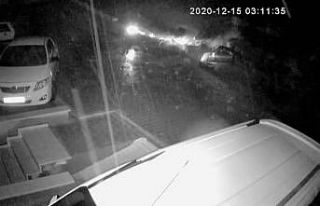 İstinat duvarının çökme anı kamerada