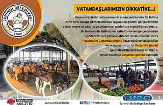 İvrindi’de pazar yerlerinin günleri değişti