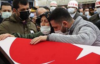 İzmir şehidine hüzünlü veda
