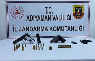 Jandarma ruhsatsız silah ele geçirdi