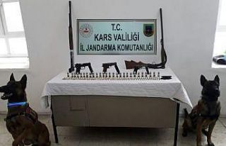 Jandarma ruhsatsız silahları yakaladı