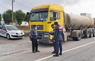 Jandarma trafik 287 araca 153 bin lira ceza uyguladı