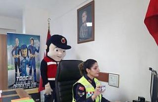 Jandarmadan 527 öğrenciye çevrim içi ortamda trafik...