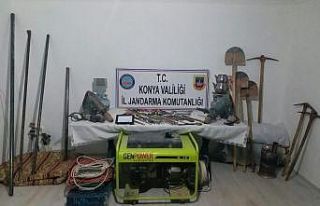 Jandarmadan kaçak kazıya suçüstü