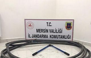 Kablo hırsızları güvenlik kamerası görüntülerinden...