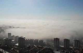 Kahramanmaraş’ta etkili olan sis, kartpostallık...