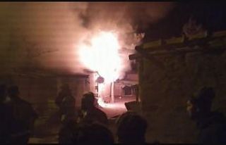 Kanser hastası adam ve eşi evlerinin yanmasını...