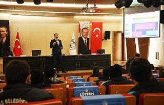 Kar yağmadan eğitimini aldılar