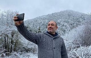 Karabük - Bartın Karayolunda kar yağışı