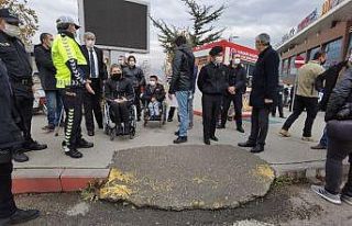 Karabük’te engellilerin ’kaldırım’ tepkisi