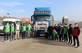 Karabük’ten Suriye’ye yardım tırı gönderildi