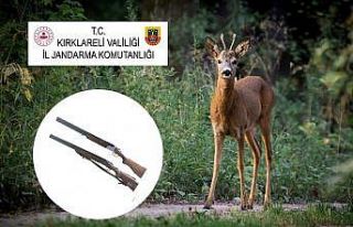 Karaca vuran 8 avcıya 56 bin 451 lira ceza