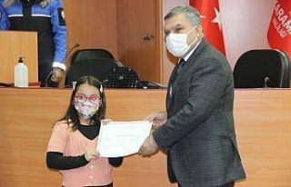 Karaman’da robotik kodlama kursunu bitiren öğrencilere...