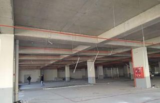 Katlı otoparkta iş mahkemeleri için çalışmalar...
