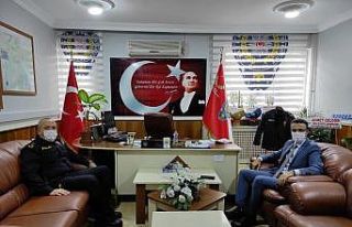 Kaymakam Akpay ilçe emniyet müdürünü ziyaret...