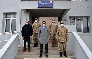 Kaymakam Çelik, jandarma karakolunu ziyaret etti