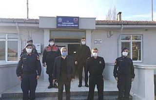 Kaymakam Sağlam, Jandarma Karakolunu ziyaret etti