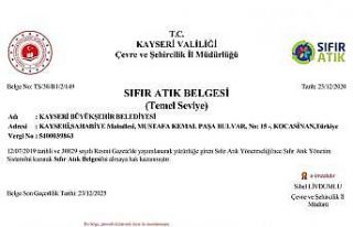 Kayseri Büyükşehir Belediyesi ’Sıfır Atık’...