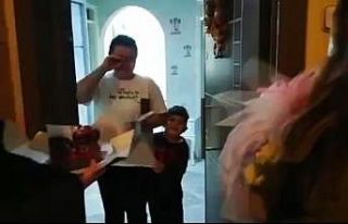 Kazada şehit olan polisin eşine doğum günü sürprizi