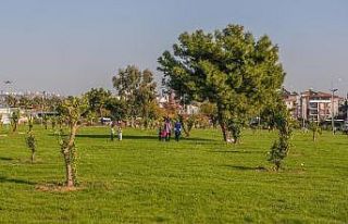 Kepez , moloz alanı yeşil bahçeye dönüştürdü
