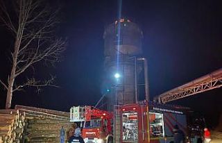 Kereste fabrikasında yangın