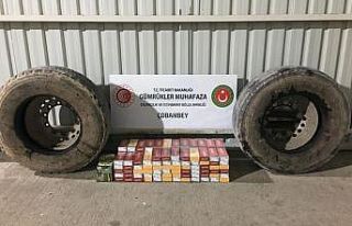 Kilis’te tır lastiğinde sigara kaçakçılığı