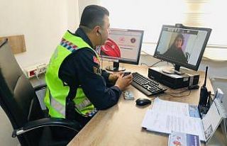 Kırsaldaki öğrencilere uzaktan trafik eğitimi