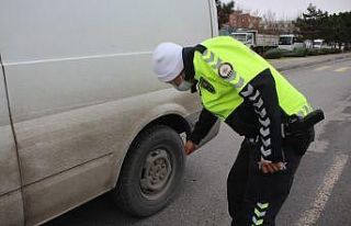 Kış lastiği denetimleri sürüyor