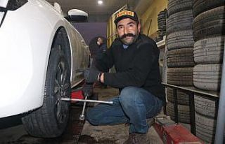 Kış lastiği mesaisi başladı