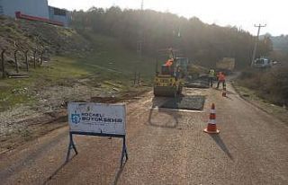 Kocaeli Kalburcu Köyü yolları bakımdan geçti