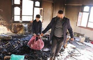 Komşuların dikkati 7 kişilik aileyi kurtardı