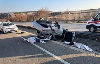 Kontrolden çıkan otomobil takla attı: 2’si çocuk...