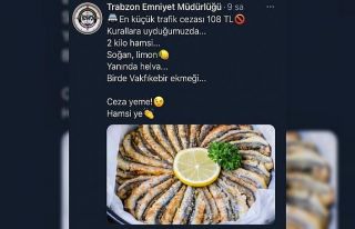 Konya Emniyetinden "ceza yeme etli ekmek ye"...