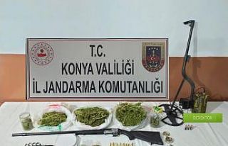 Konya’da 848 gram esrar ele geçirildi