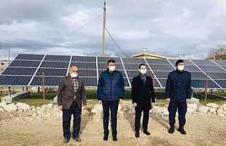 Köye kurulan güneş enerji sistemiyle elektrik kullanımında...