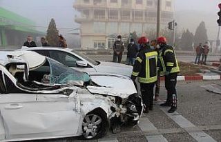 Kula’da yoğun sis kazaya sebep oldu